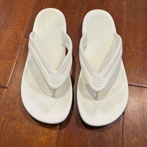 CROCS Classic White Flip Flops Womens 10